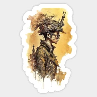 Steampunk Woman - V1.02 Sticker